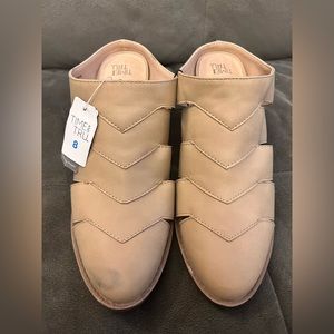 Time And Tru Tan Slip On Heels Size 8 NWT